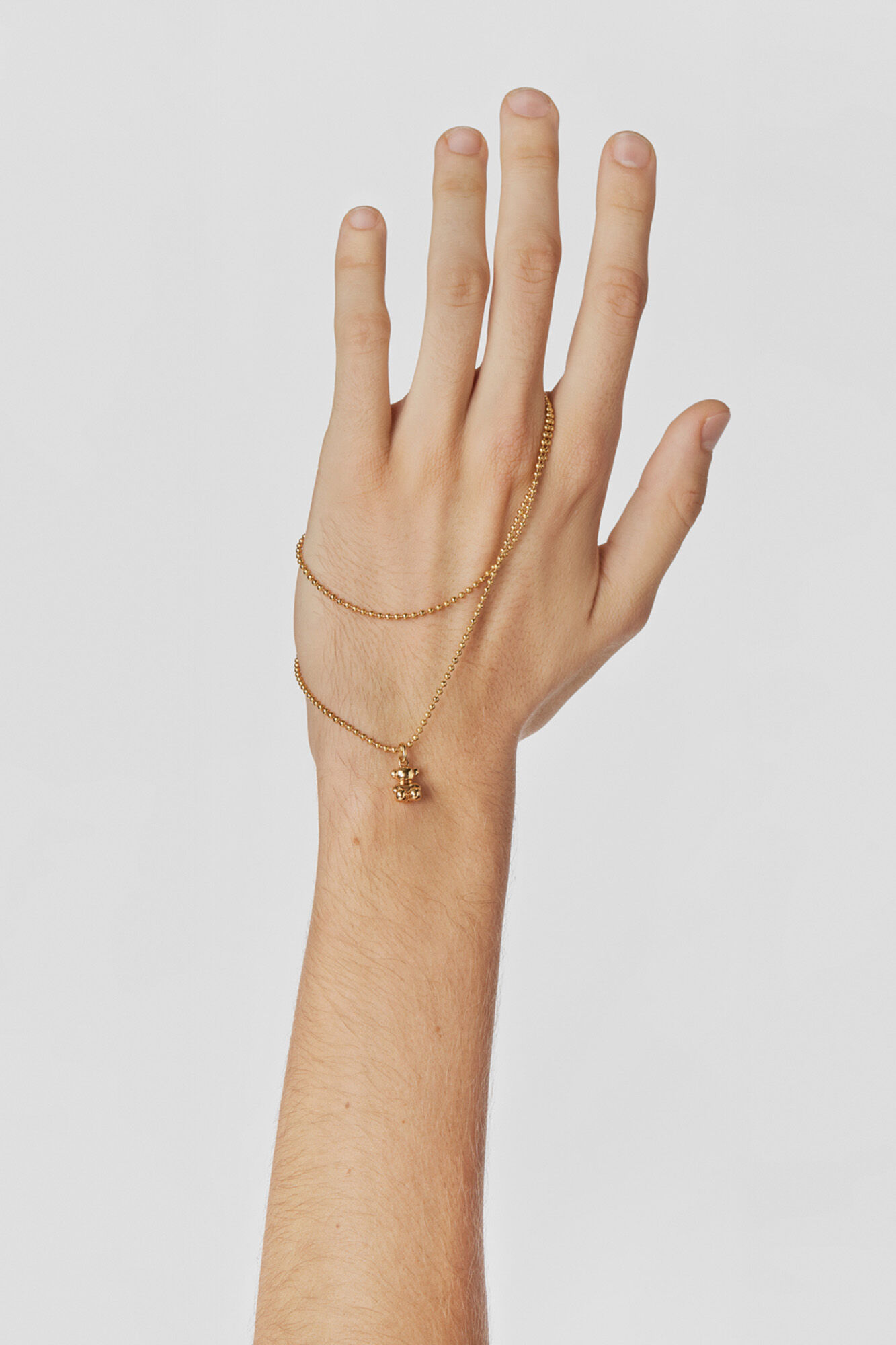 Tous Colgante oso de plata vermeil Amarillo