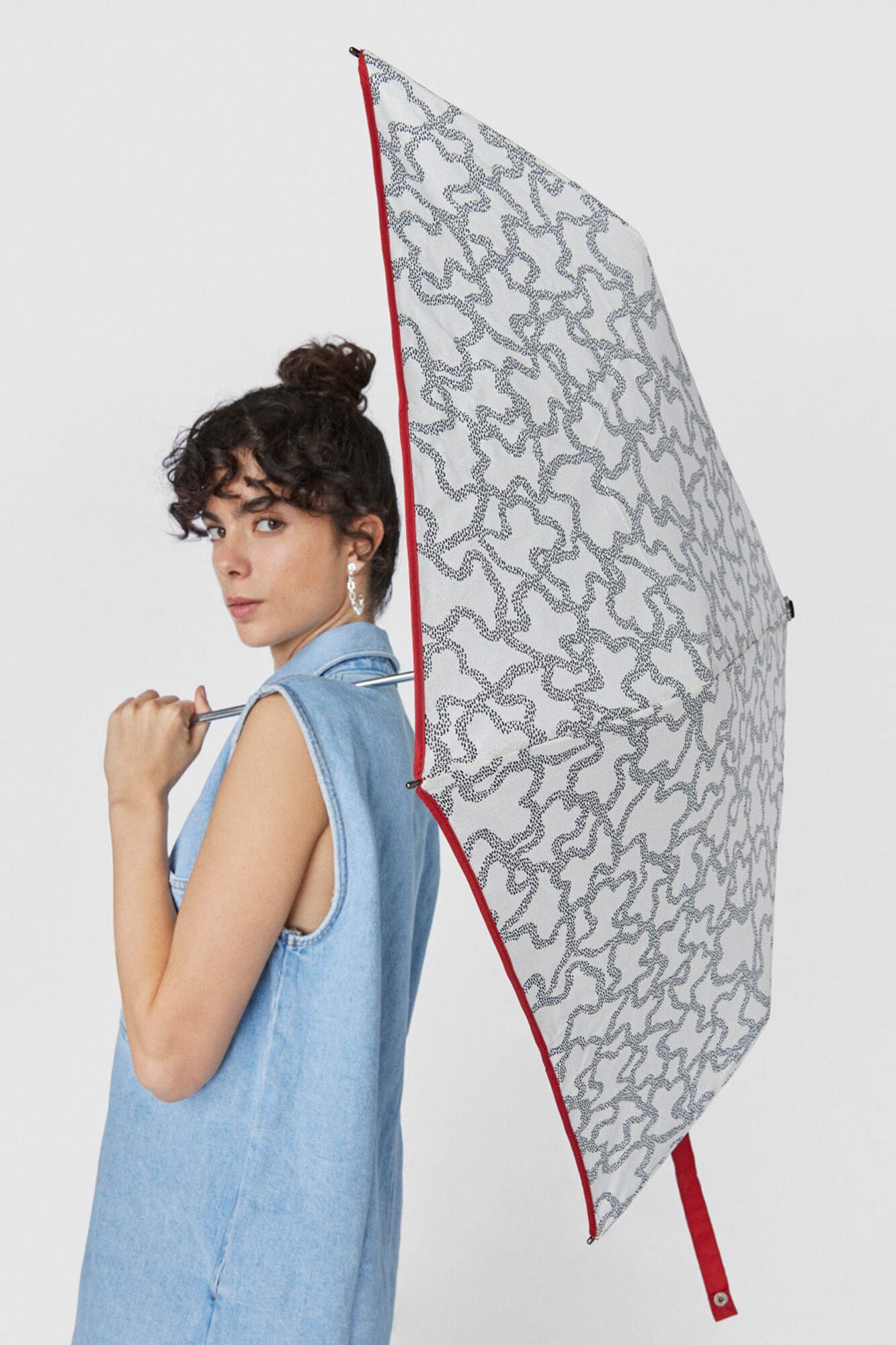 Paraguas plegable beige Kaos Icon | Complementos de mujer | Pedro 