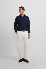 Silbon Jersey cuello polo Azul marino