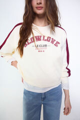 Slowlove Sudadera slowlove oversize Branco