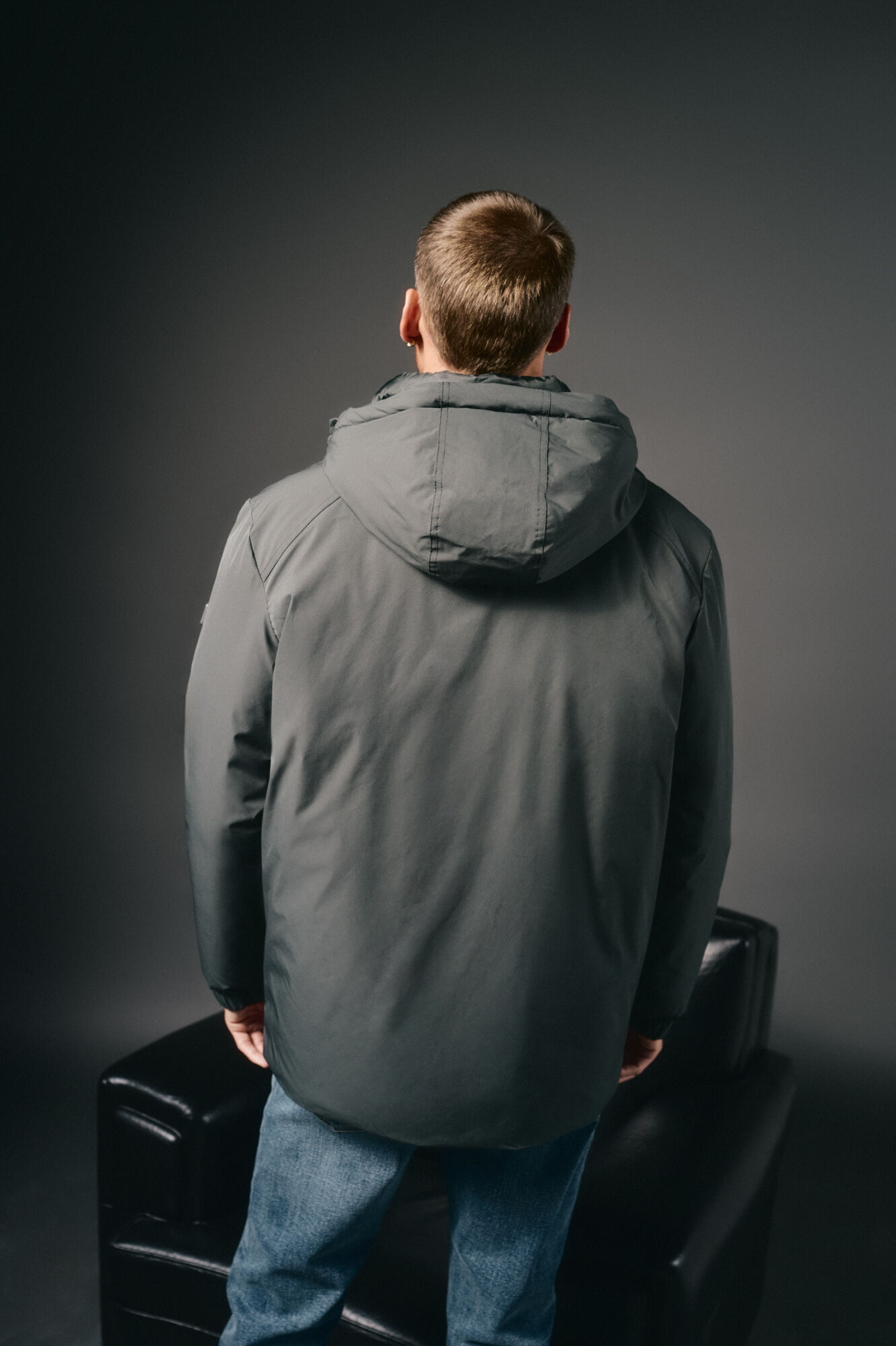 OOTO Parka acolchada capucha Gris