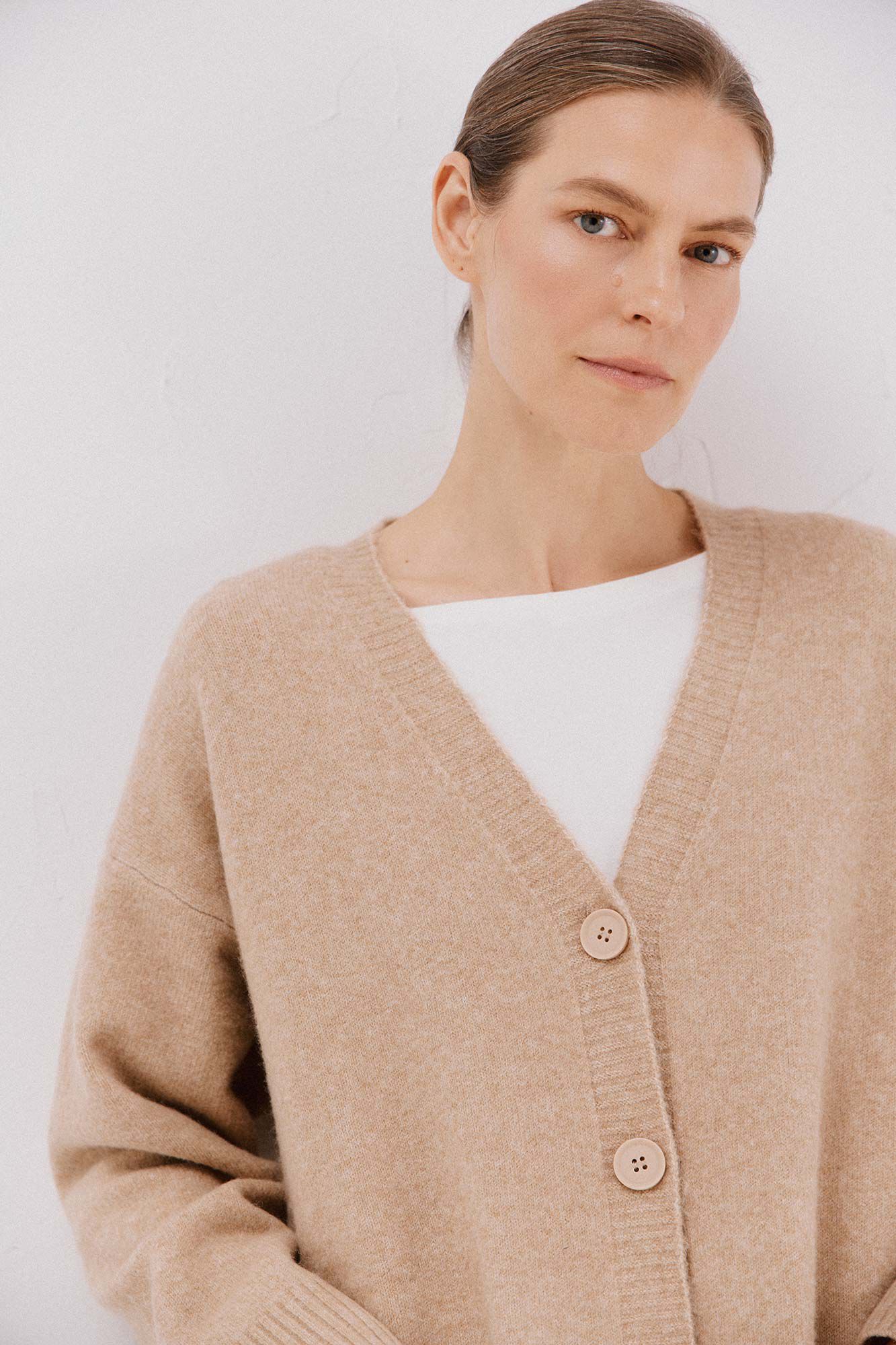 Cortefiel Cardigan longo com bolsos