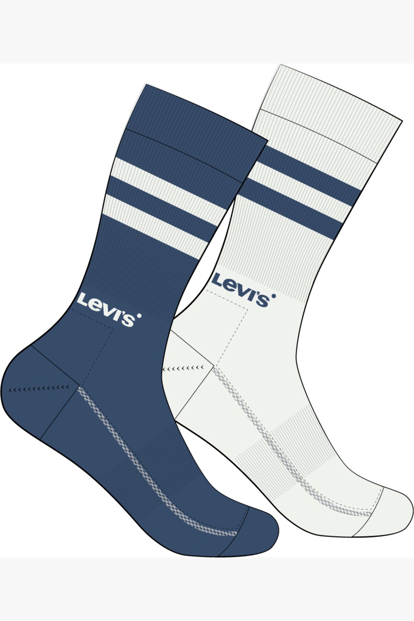 Levi's Calcetines de media ca&ntilde;a de Levi&rsquo;s&reg; (pack de 2)