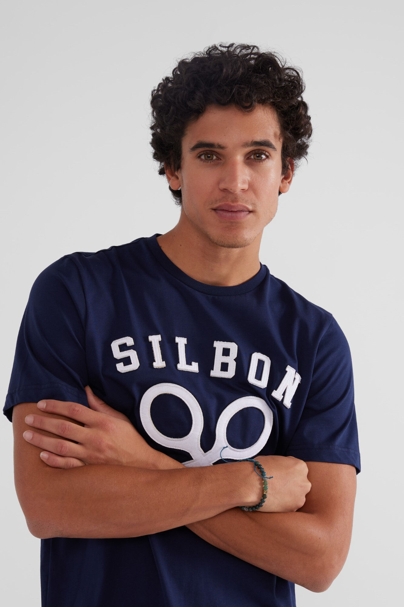 Silbon Camiseta raquetas corporativas azul Azul