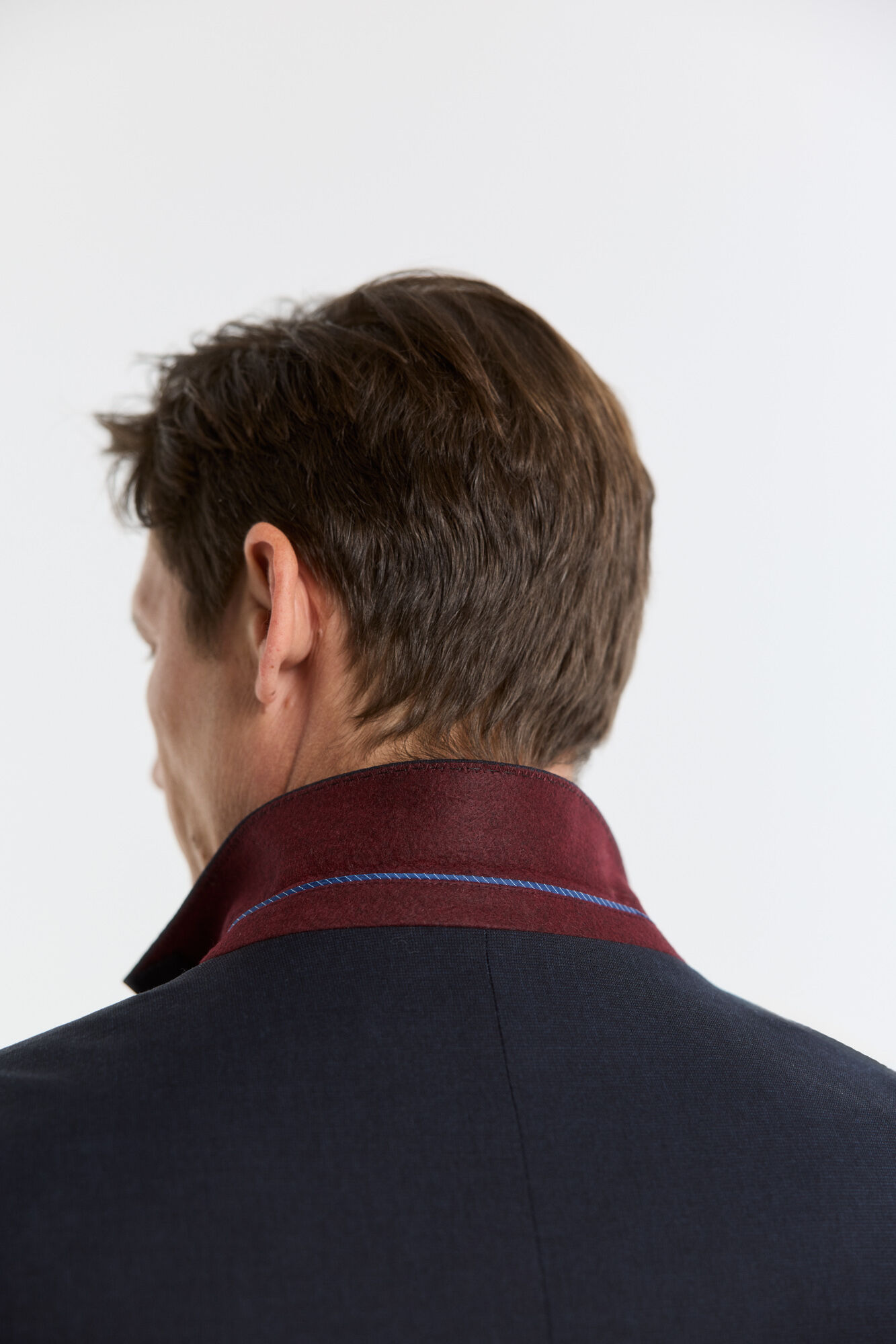 Cortefiel Navy plain faux leather jacket Navy