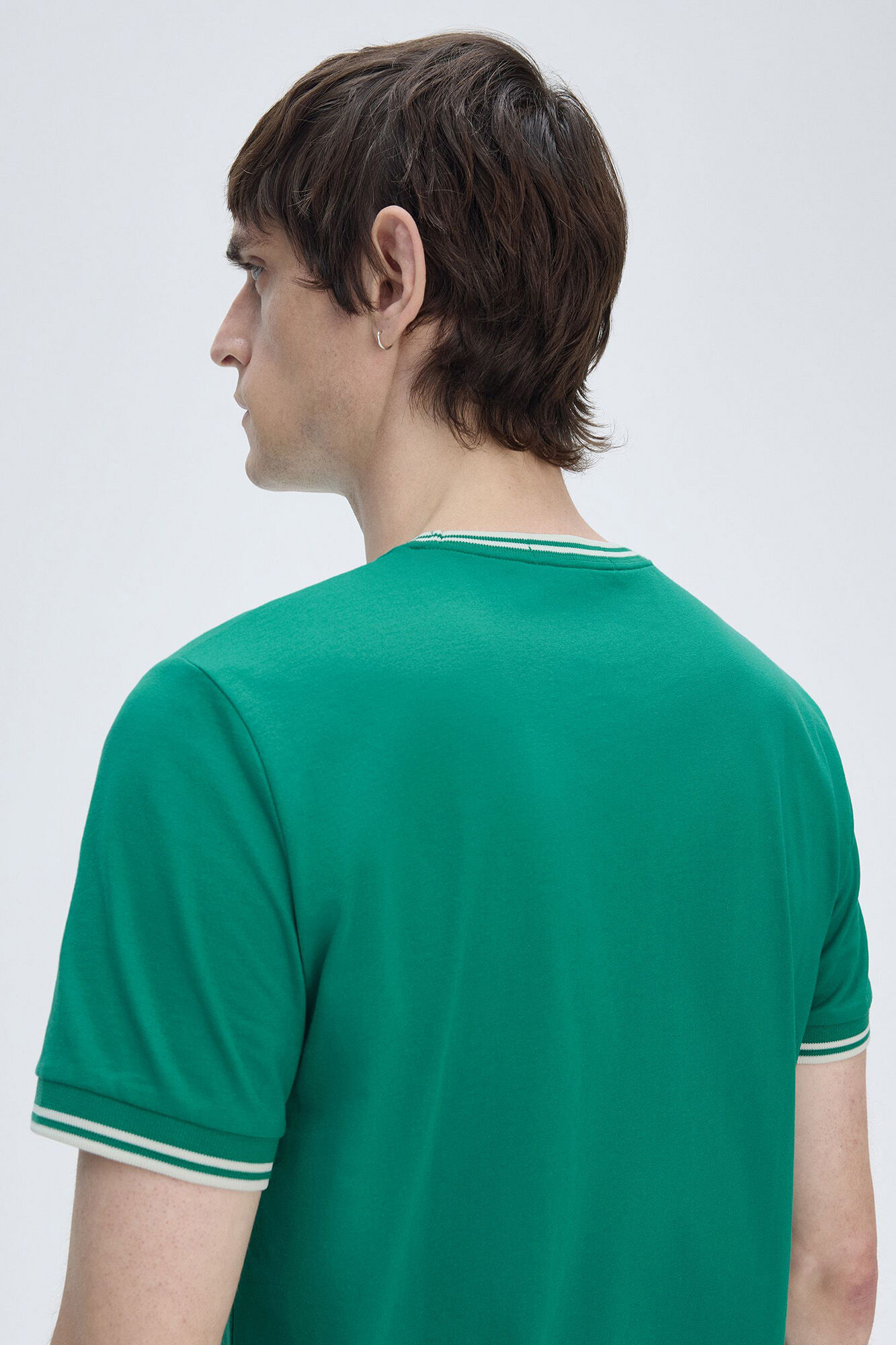Fred Perry T-shirt masculina de manga curta  Verde