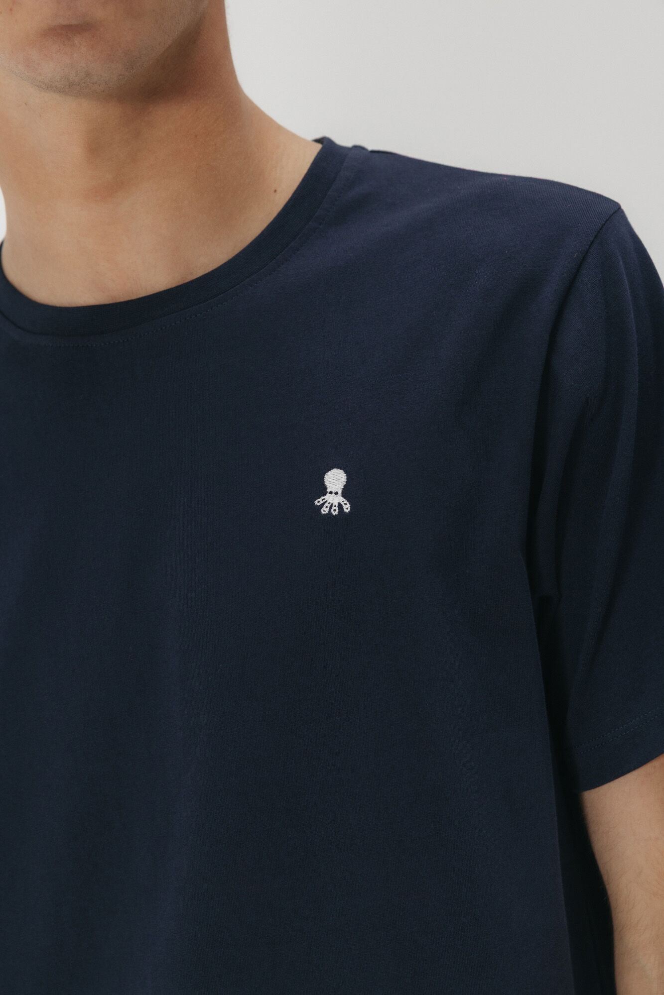 elPulpo Camiseta logo bordado Azul marino