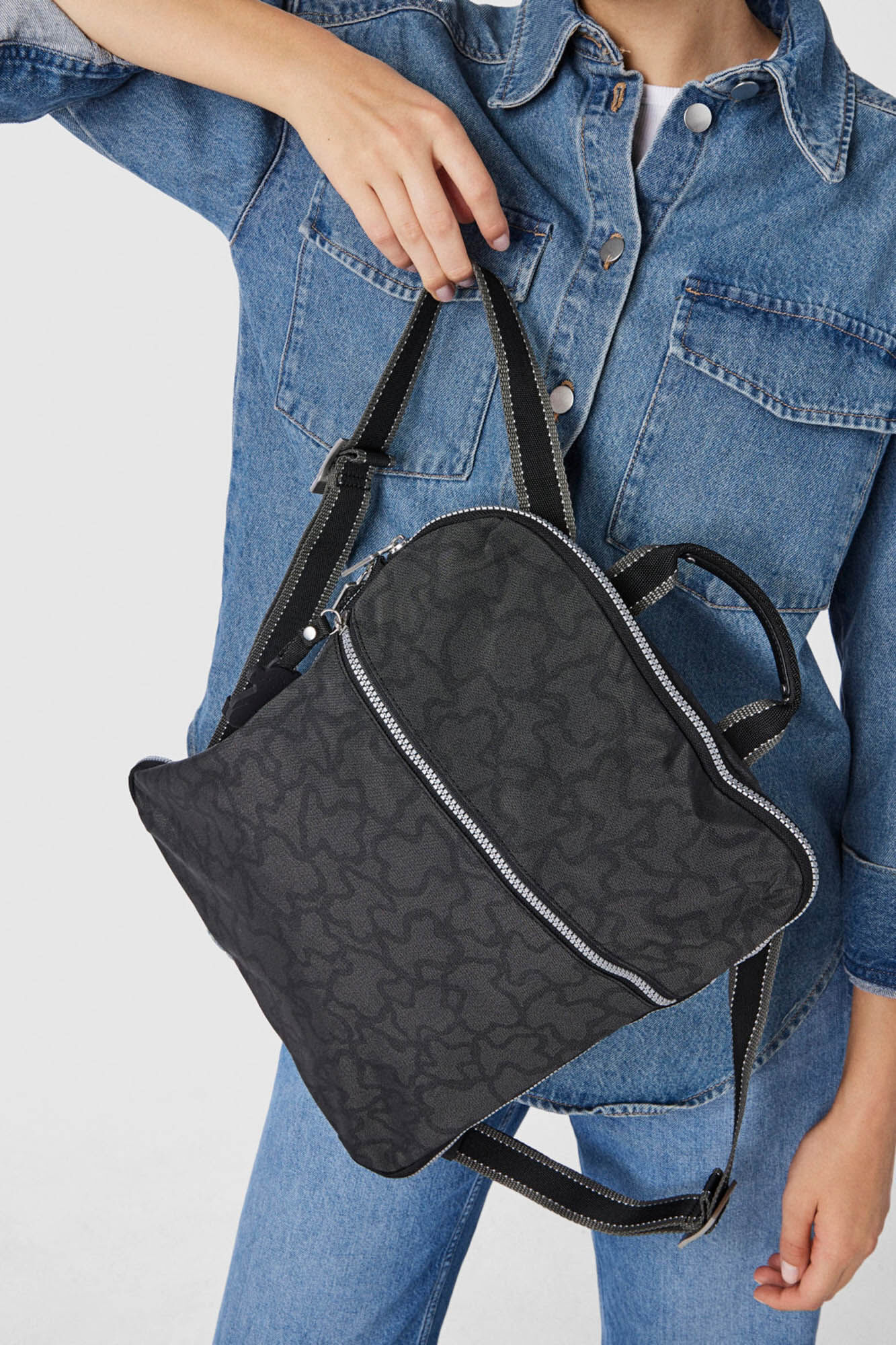 Tous Mochila antracita Kaos New Colores Gris oscuro