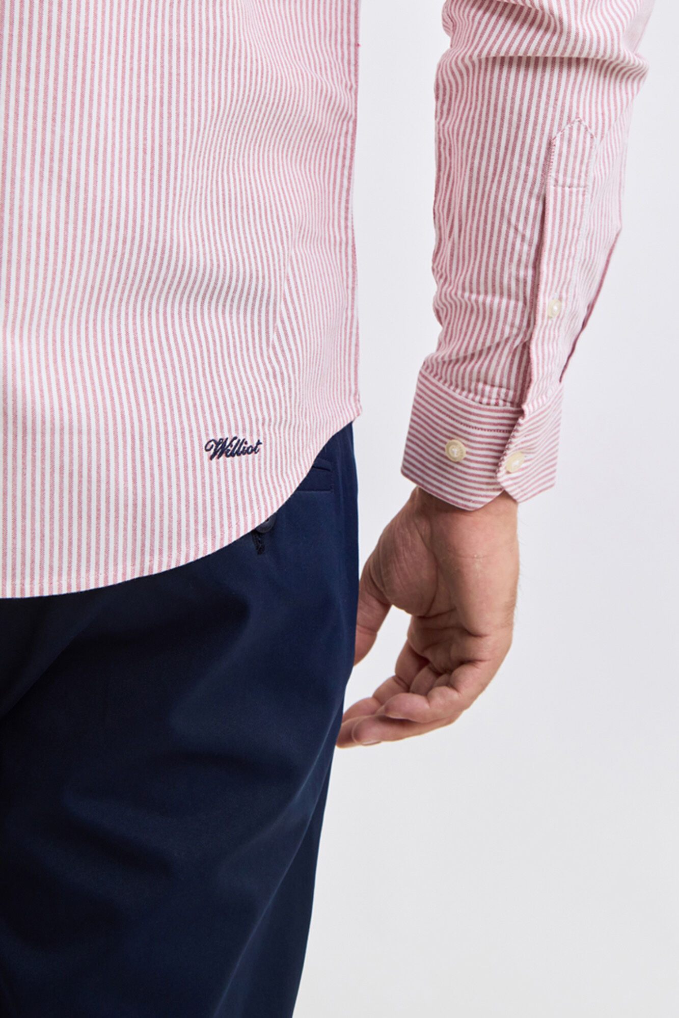 Williot Oxford Stripe Shirt Pink