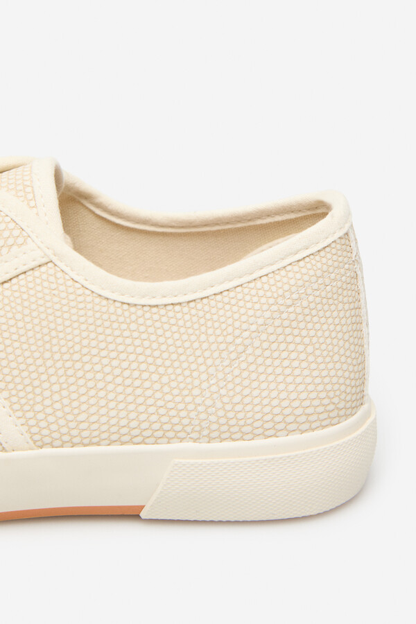 Cortefiel Trainers with snakeskin effect Ivory