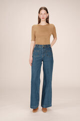 Grace & Mila Calças denim de cintura alta Azul