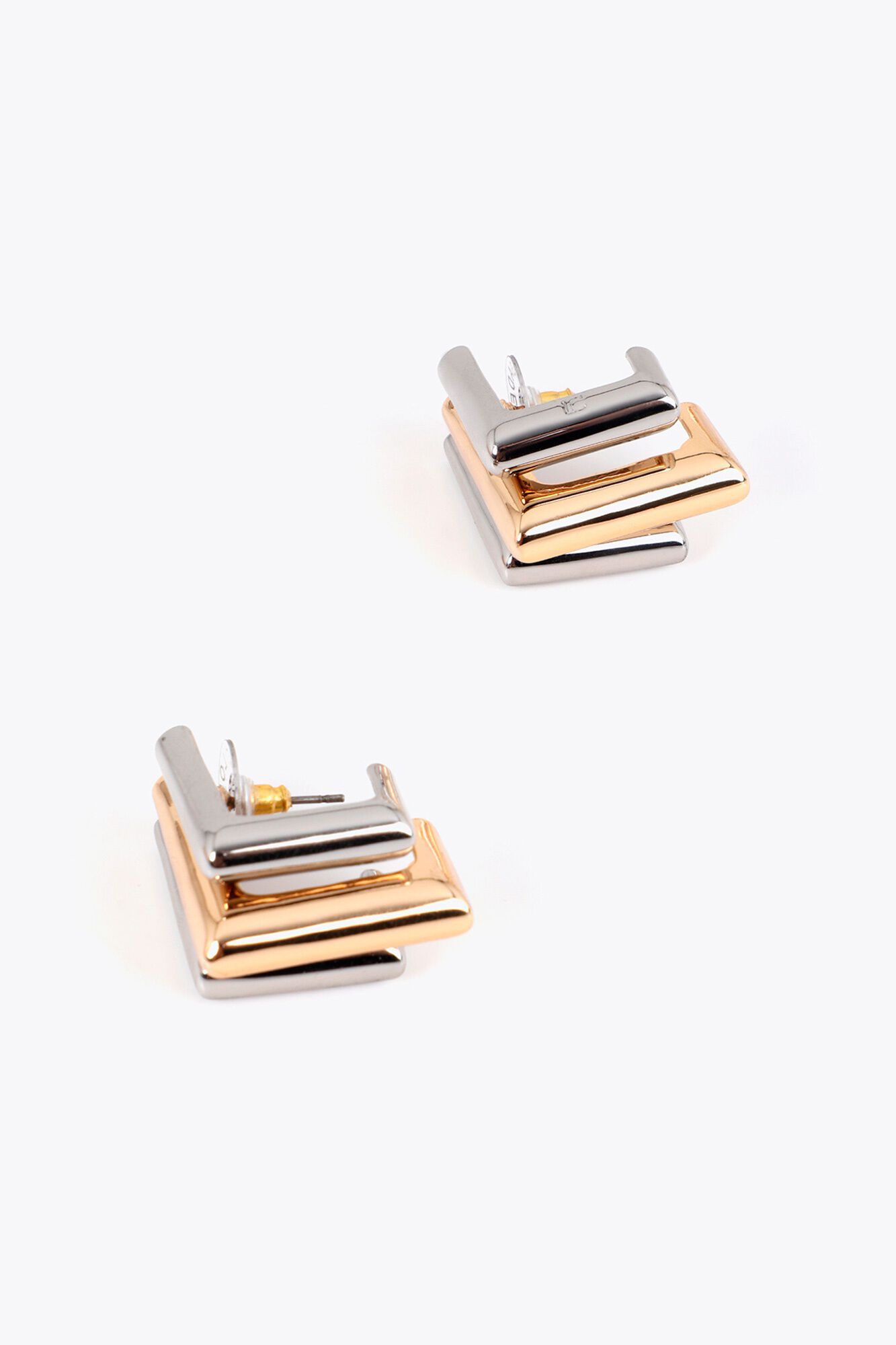 Lola Casademunt Bicolour geometric pendant Gold