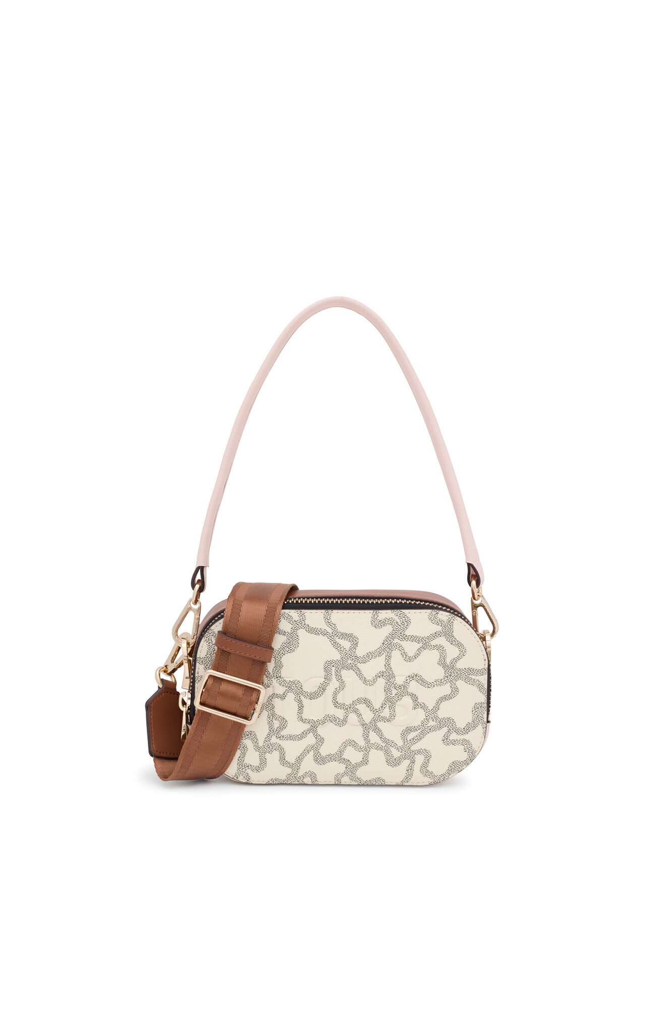 Tous Kaos Icon  reporter crossbody bag Beige