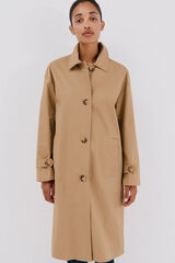 Cortefiel Gabardina comprida Tostado