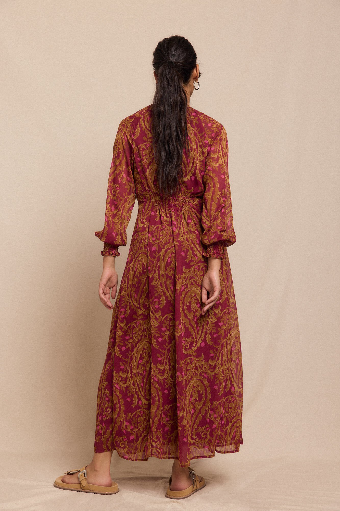 Slowlove Vestido estampado fluido