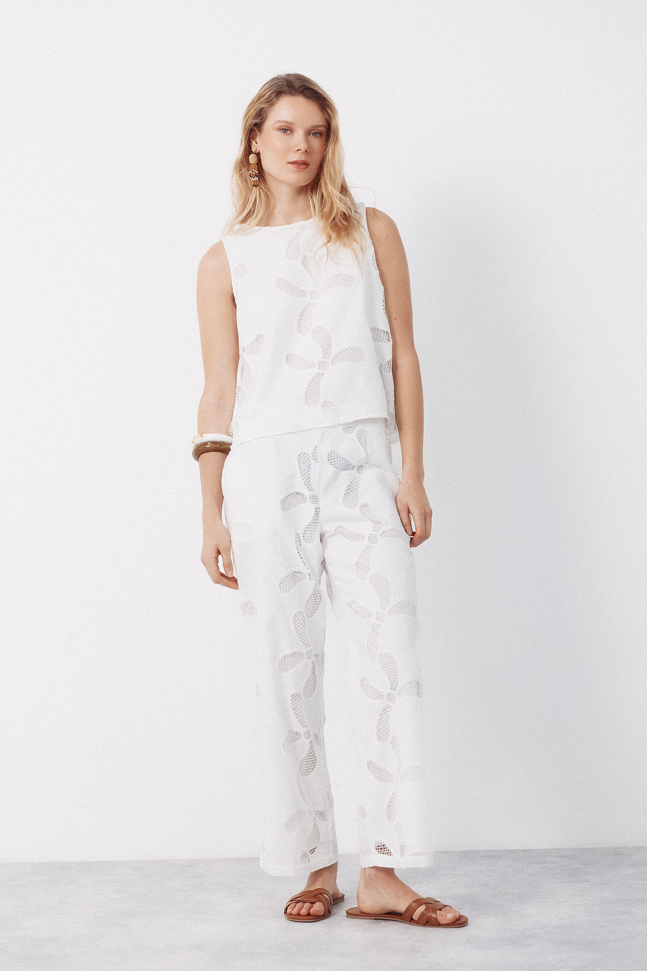 Cortefiel Embroidered blouse