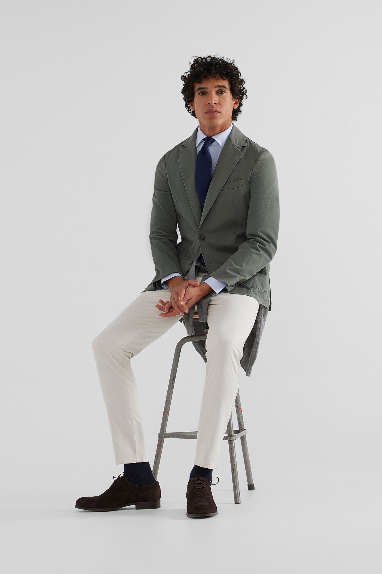 Silbon Casual green blazer Green