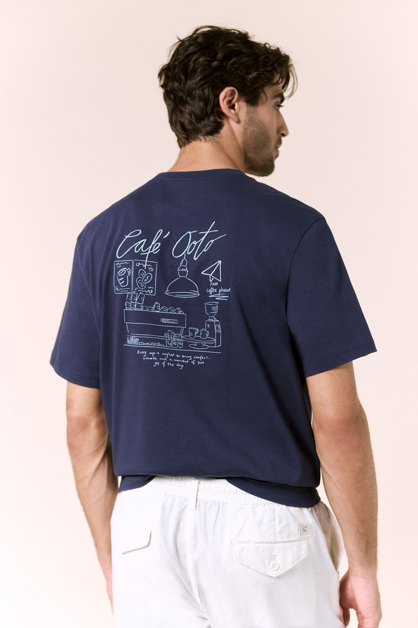 OOTO Camiseta gr&aacute;fica lavada