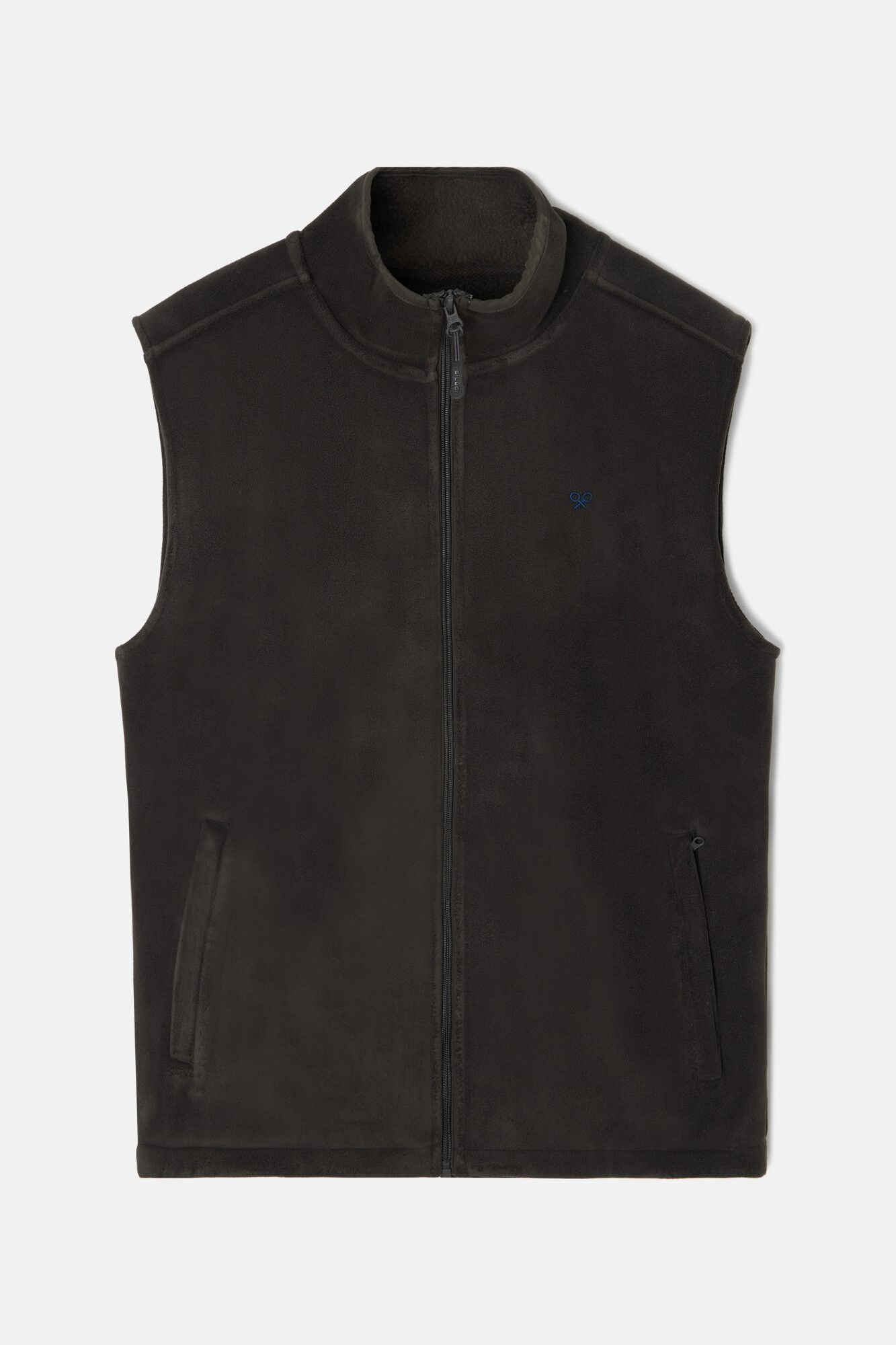 Silbon Chaleco polar Verde oscuro