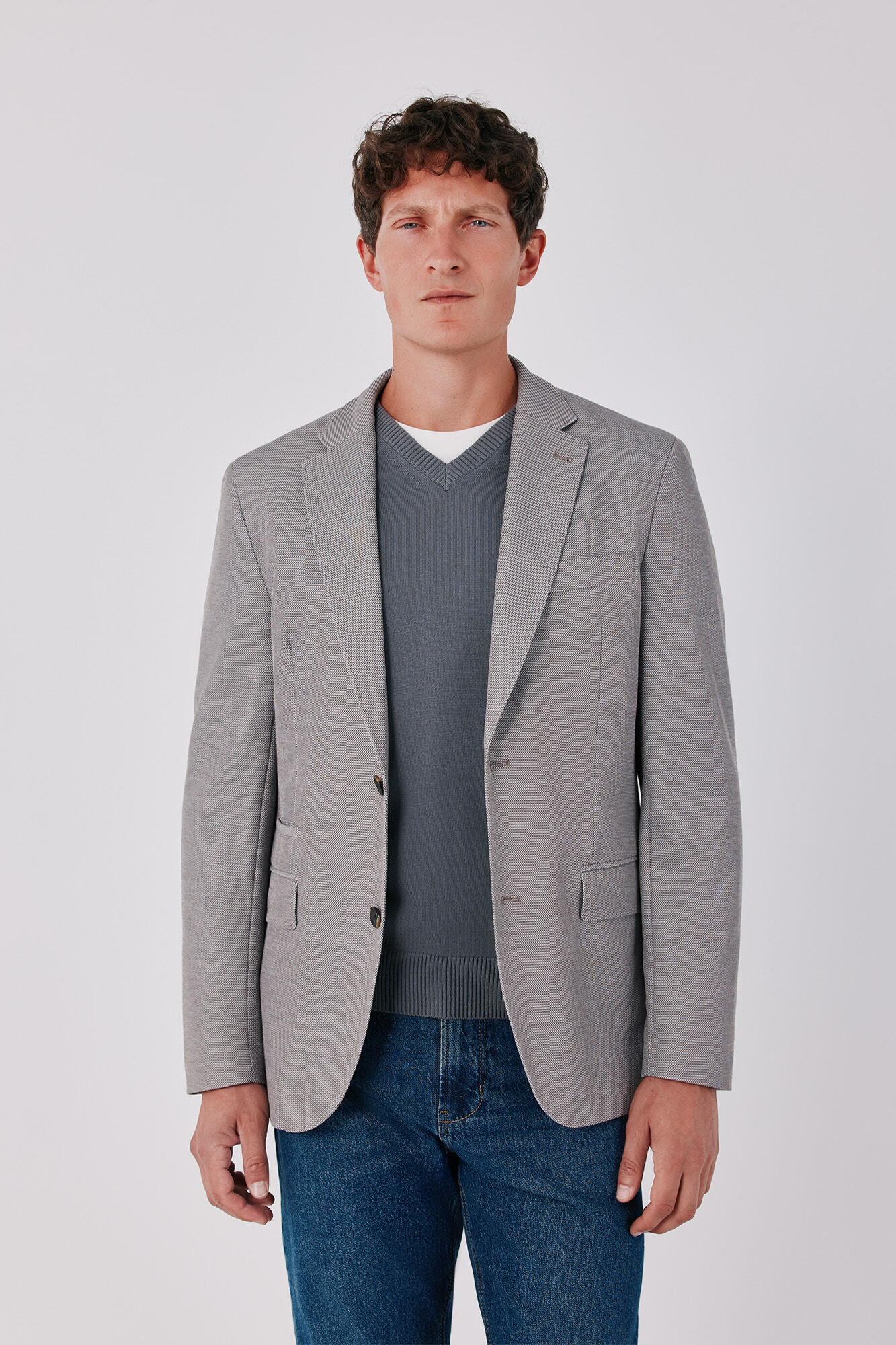 Cortefiel Basic knit blazer