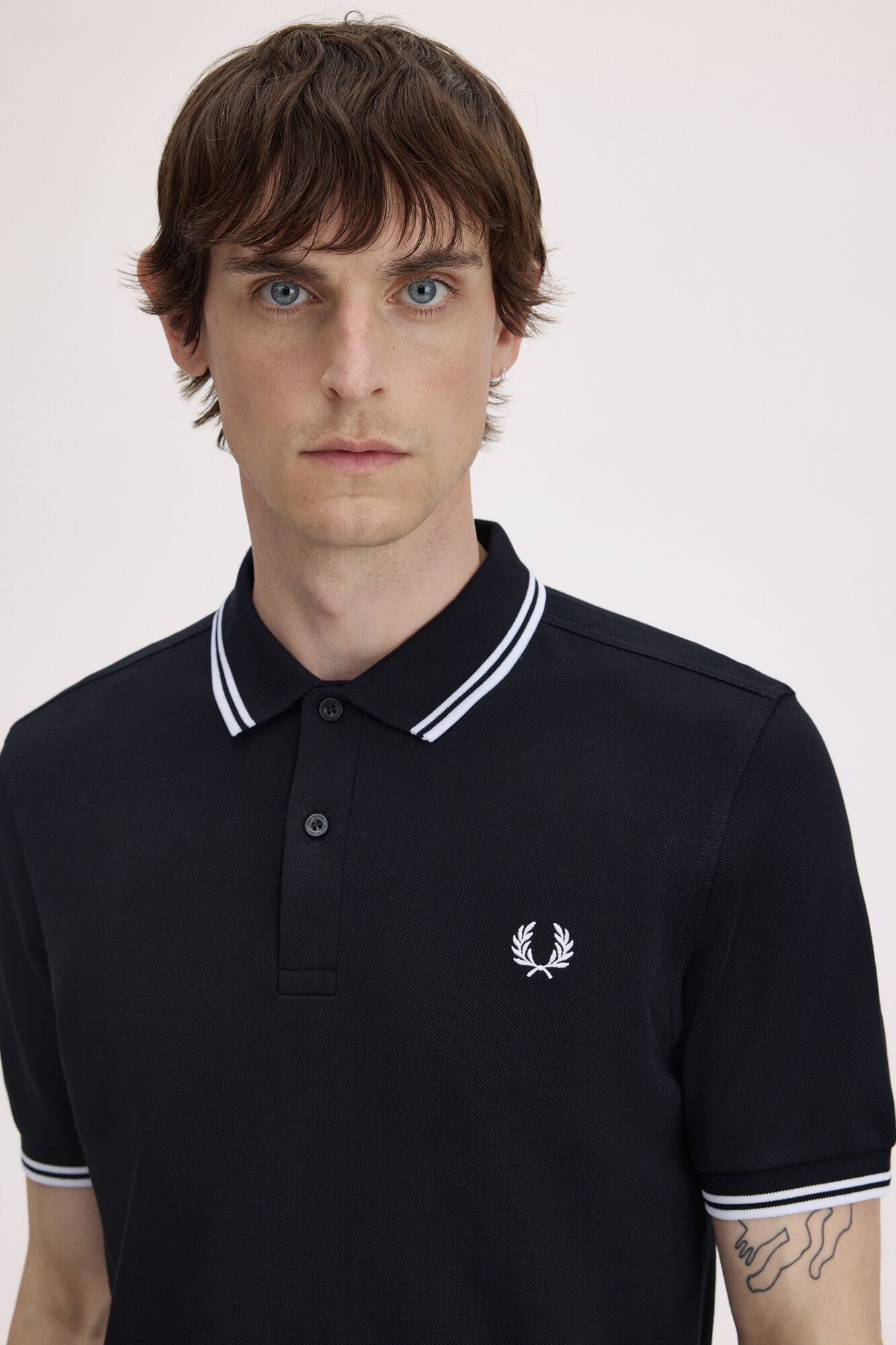 Fred Perry Twin Tipped Fred Perry Shirt Preto