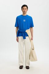 Selected Camiseta de manga corta Azul