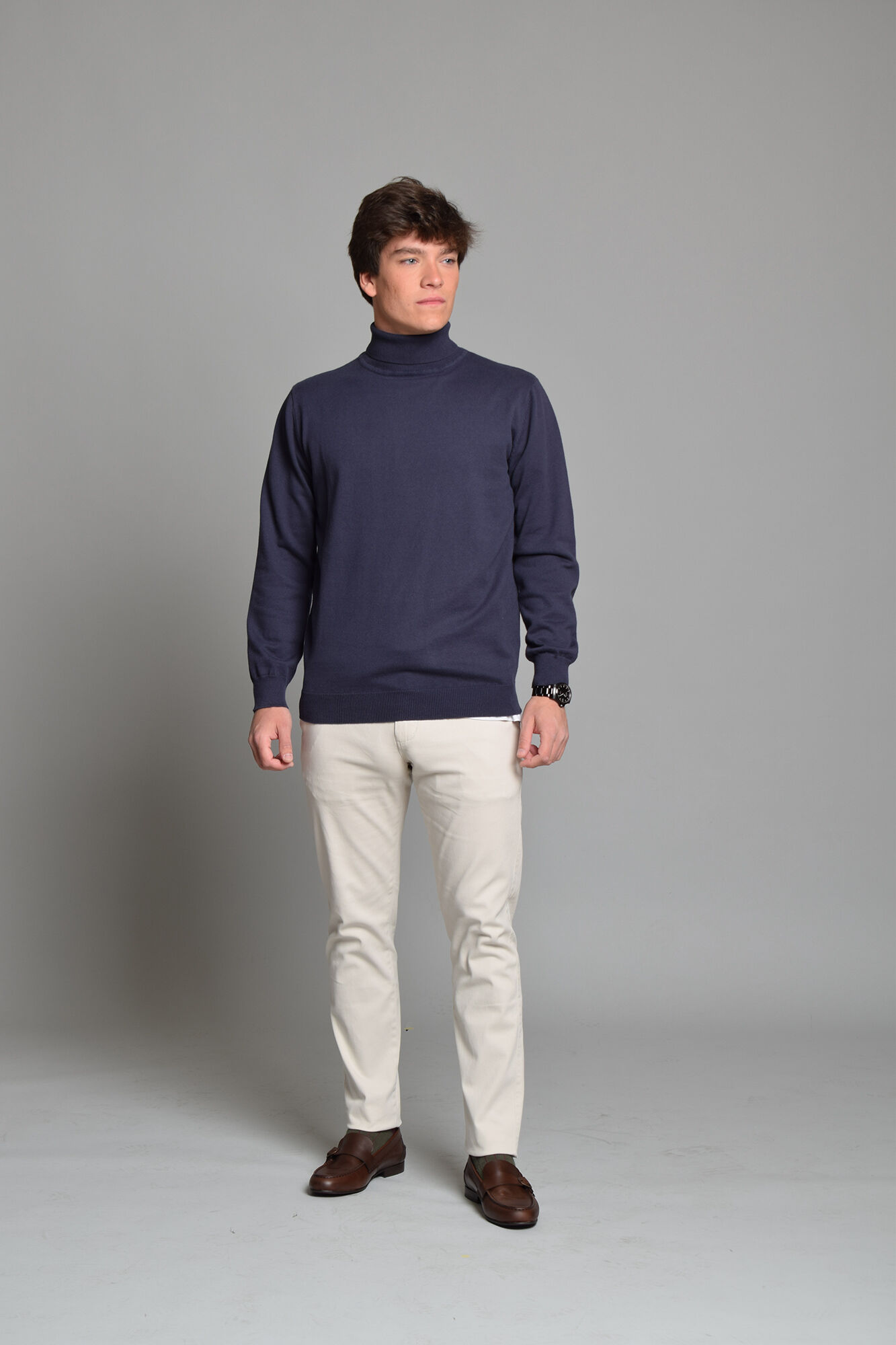 Cloking Jersey Cuello Vuelto Azul marino