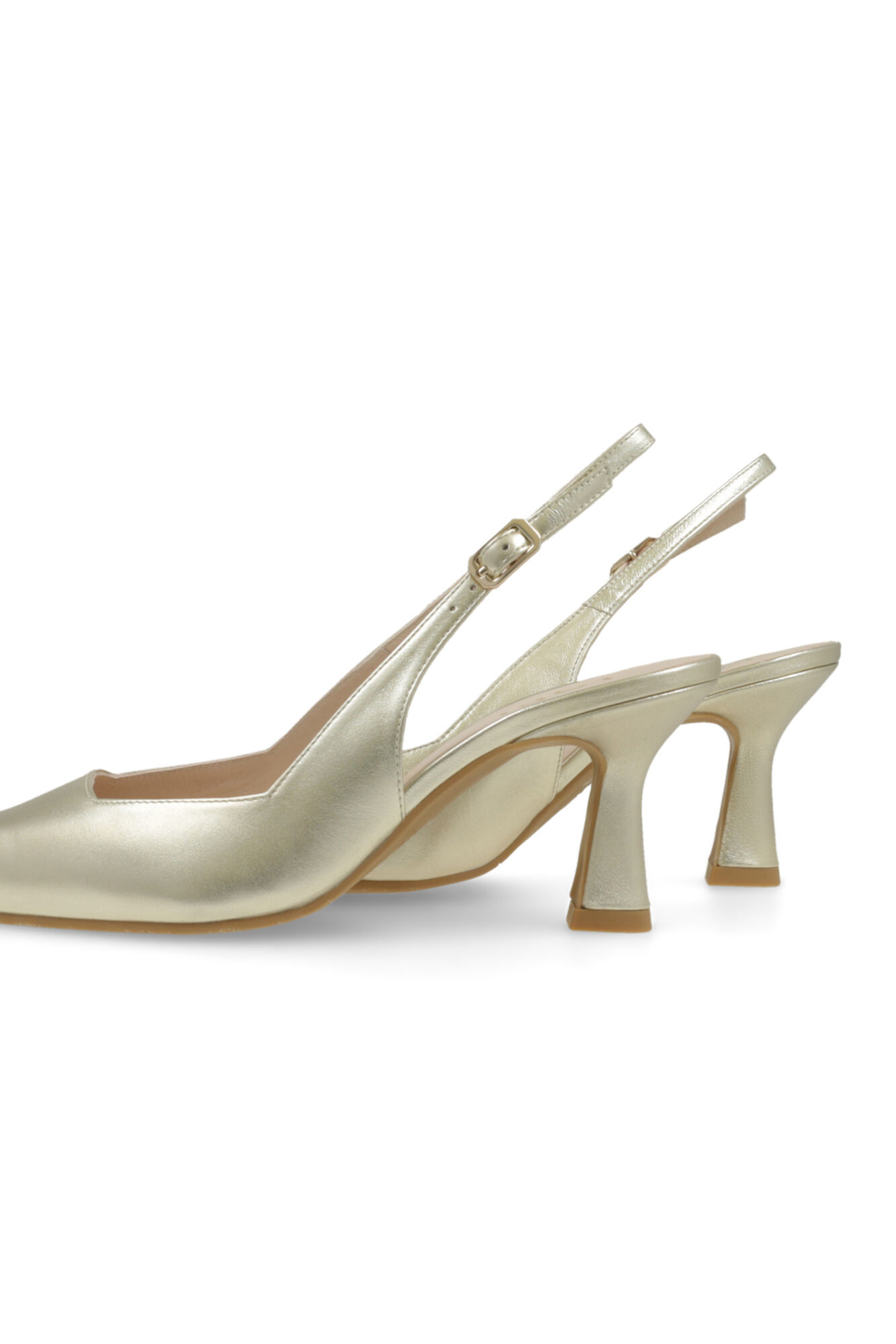 Lodi Sapatos de salto destalonados em pele Dourado