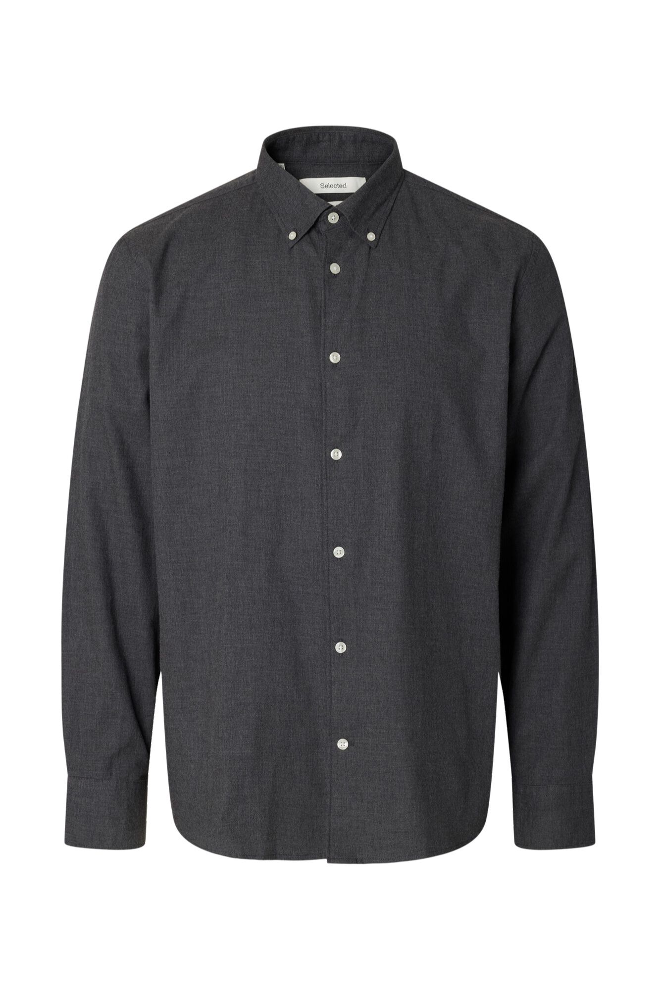 Selected Camisa regular fit Cinzento
