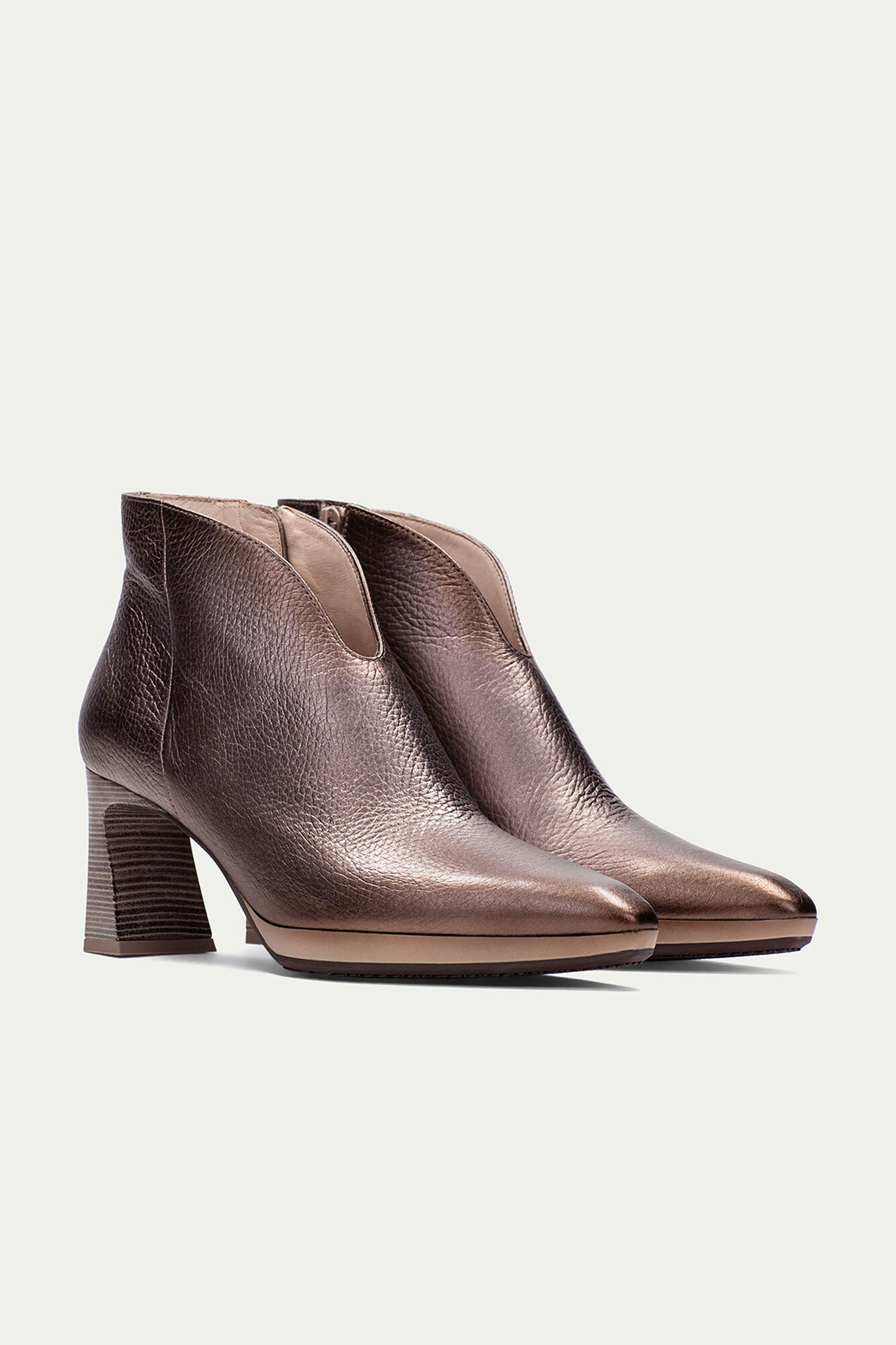 Hispanitas Botins ATLANTA bico fino met&aacute;lica