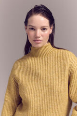 Cortefiel Purl knit jumper Gold