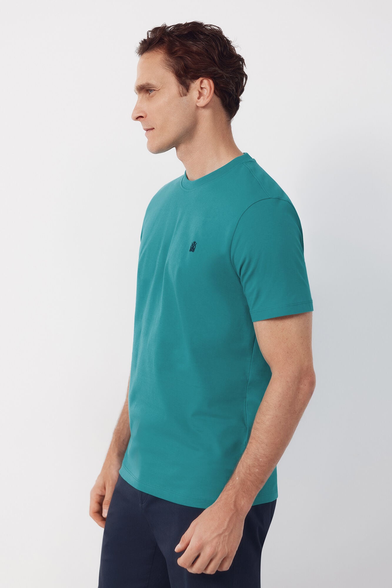 Cortefiel Camiseta b&aacute;sica Verde