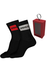 HUGO Pack 2 pares de calcetines Gris oscuro