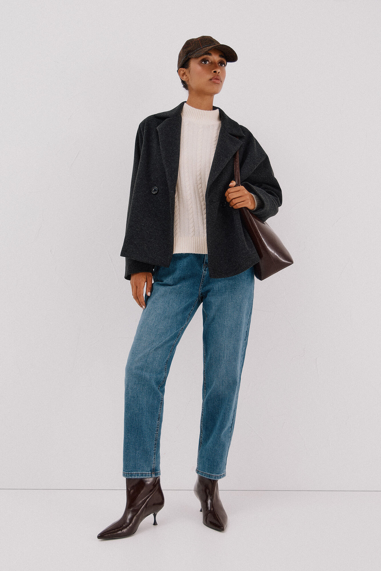 Cortefiel Short unstructured coat