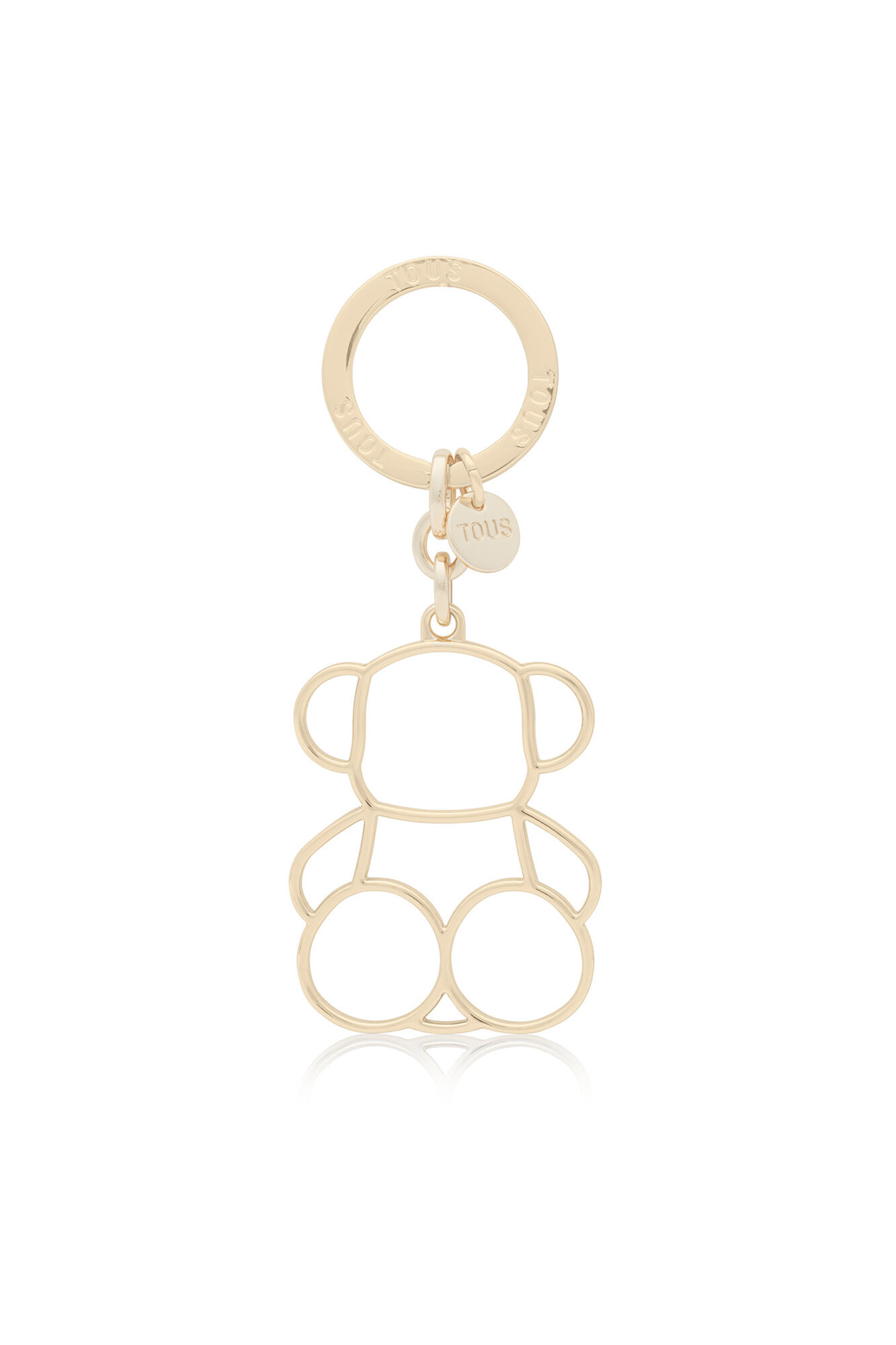 Tous Chaveiro Silhouette Bold Bear Dourado