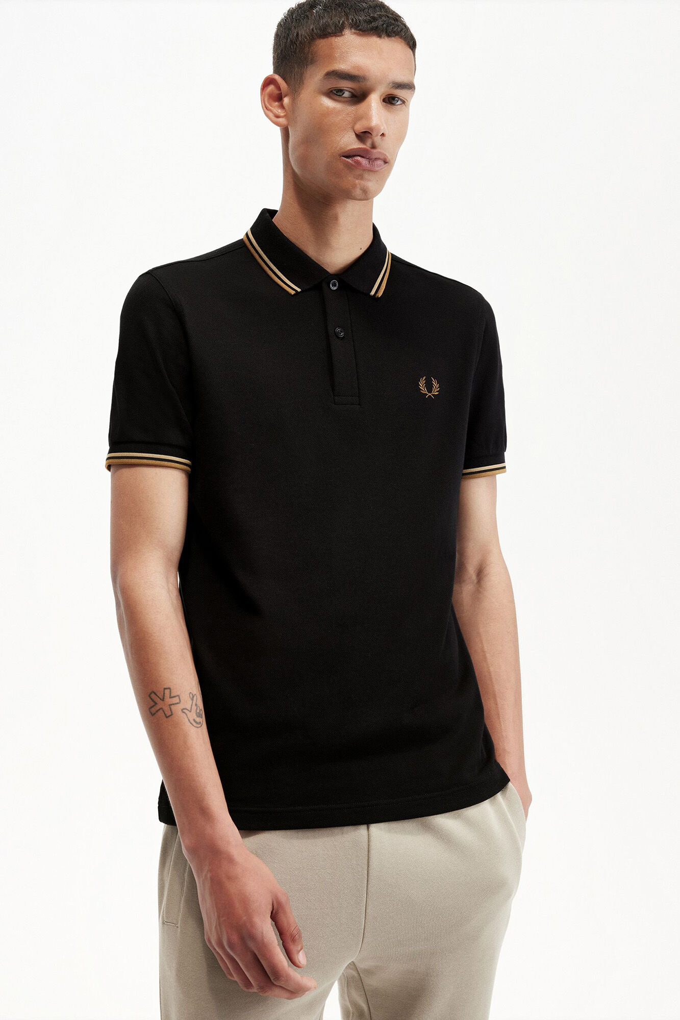 Fred Perry Polo manga corta Negro