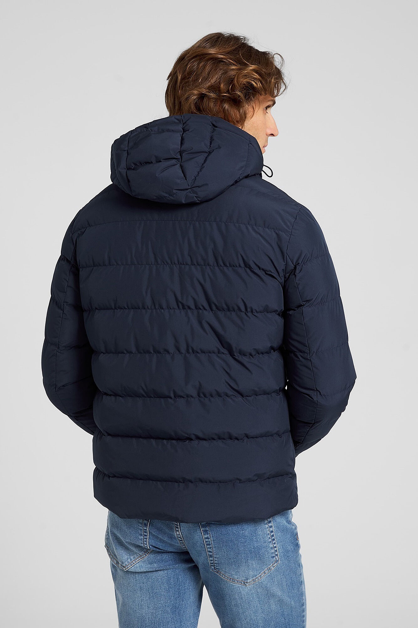 Silbon Abrigo tecnico clasico capucha azul marino Azul marino