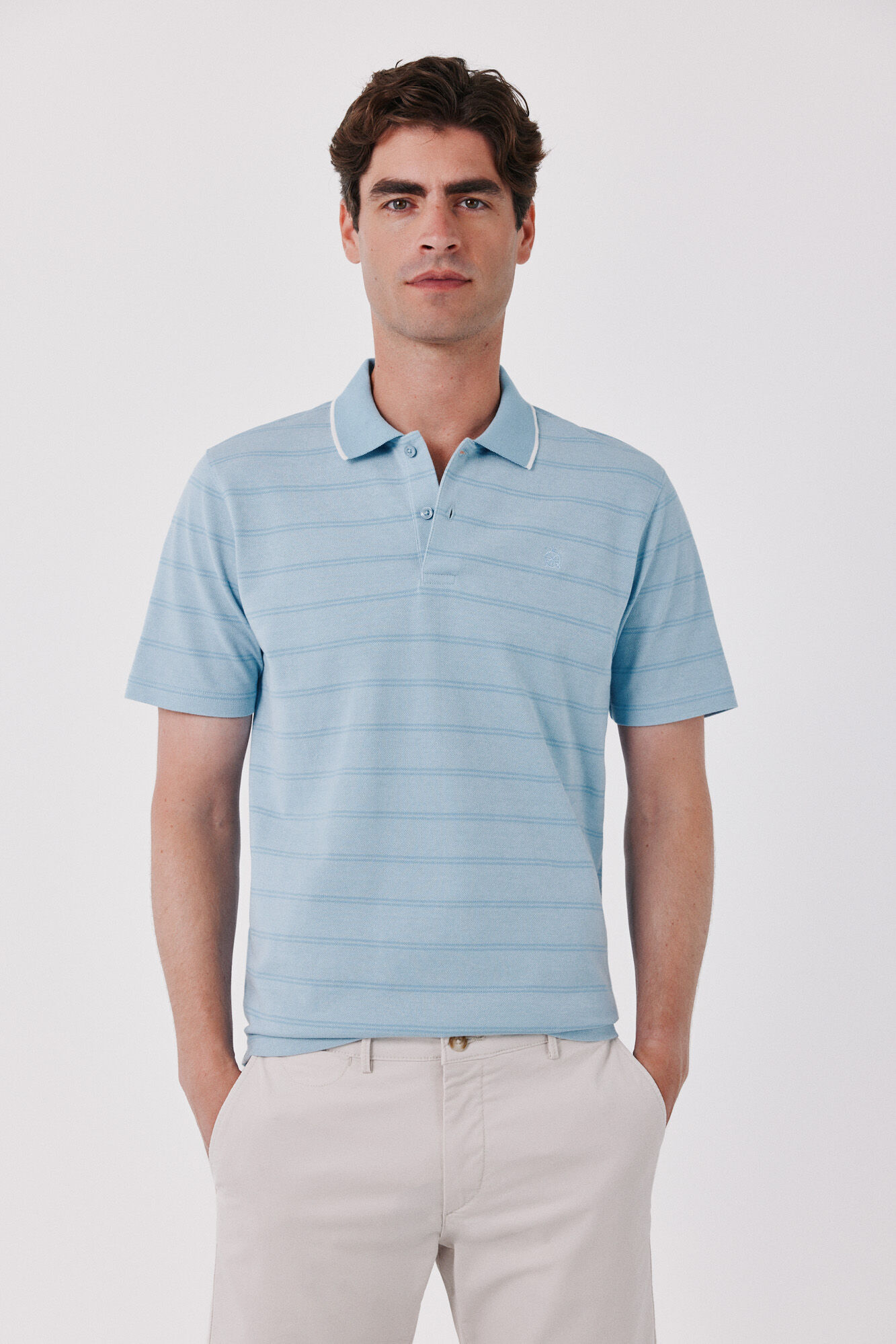 Cortefiel Polo oxford rayas