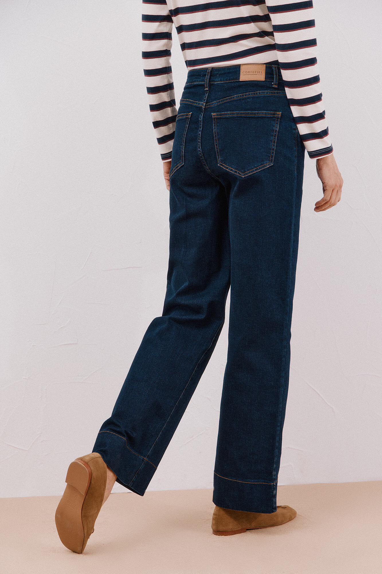 Cortefiel Cal&ccedil;as buttons Azul