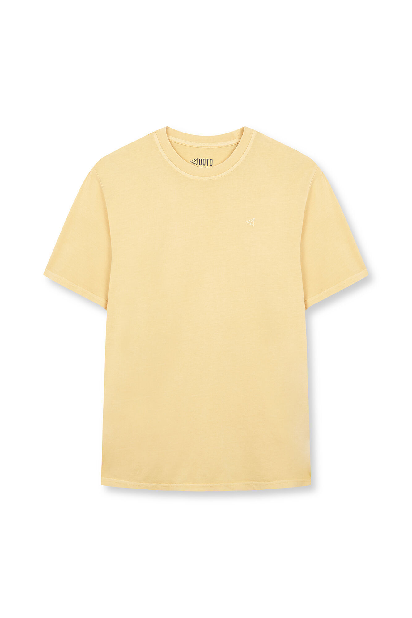 OOTO Washed basic T-shirt Gold