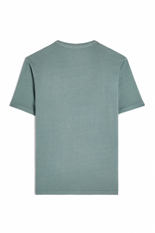 Cortefiel T-shirt with embroidered OOTO plane Green