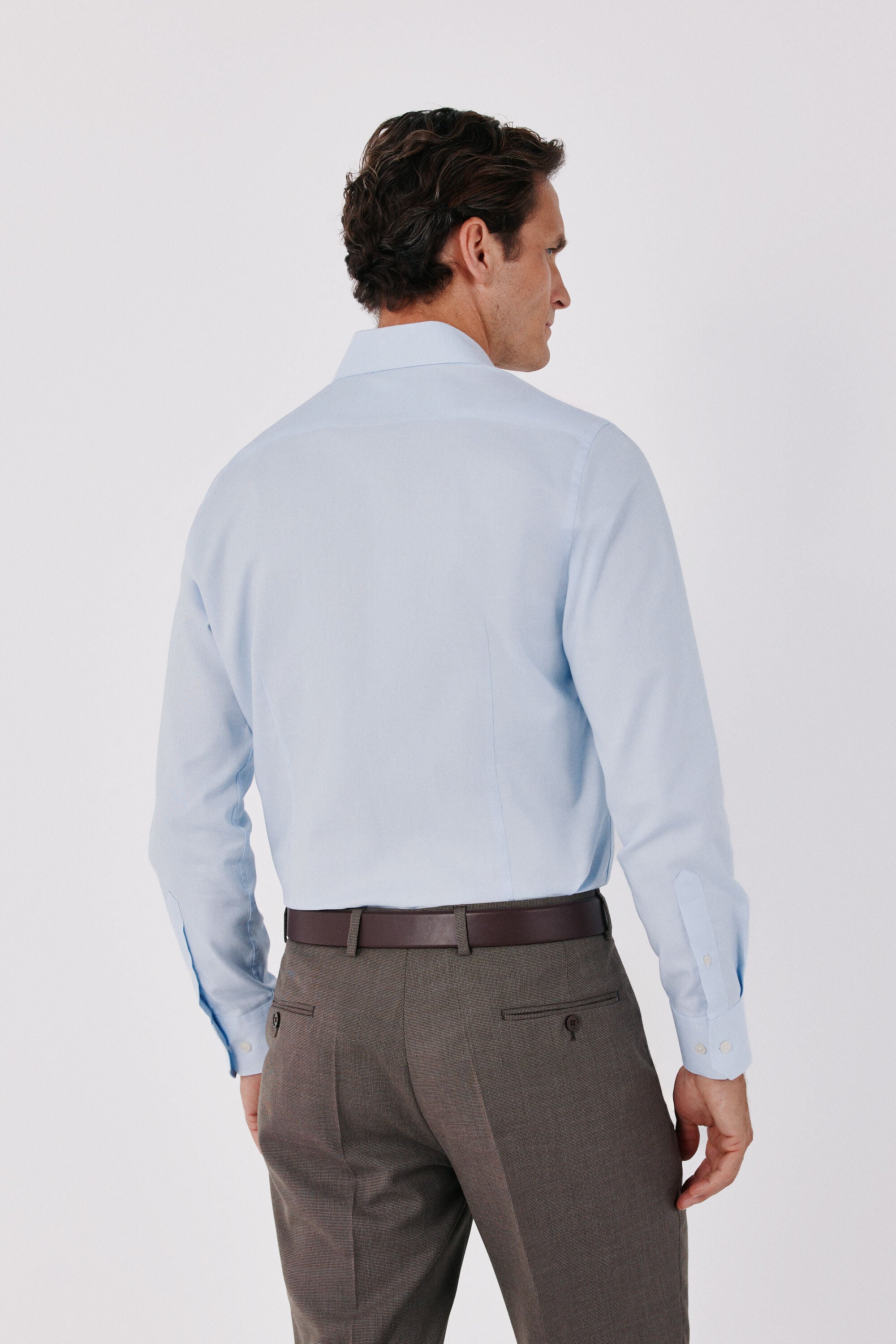 Cortefiel Otom&aacute;n slim fit easy iron dress shirt Blue