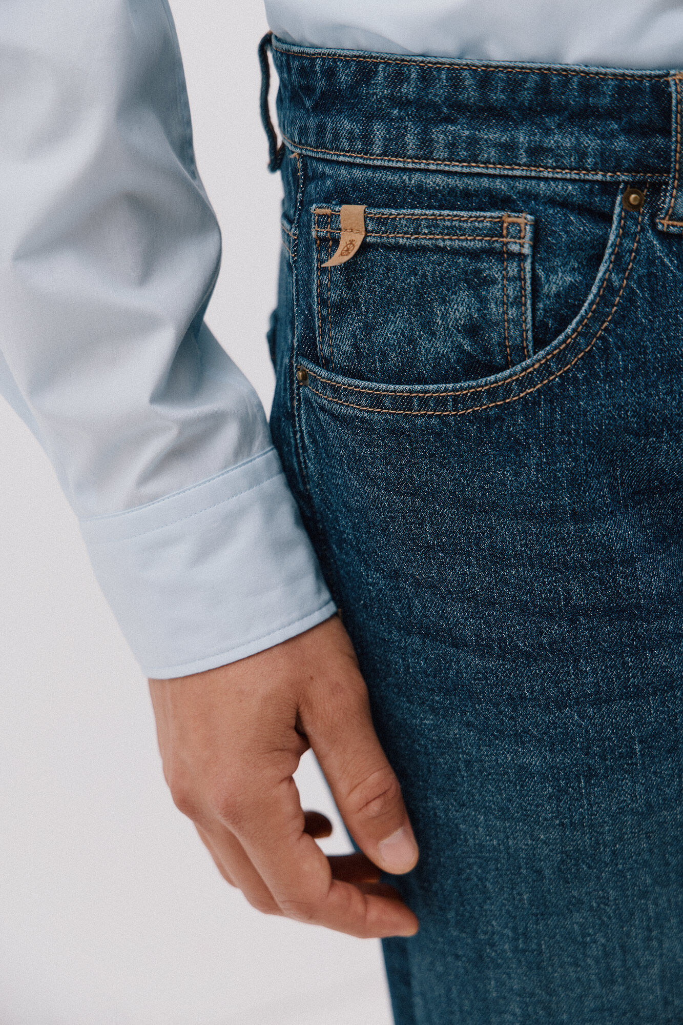 Cortefiel Regular fit jeans Blue