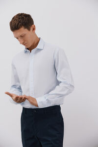 Cortefiel Micro-checkered cotton shirt