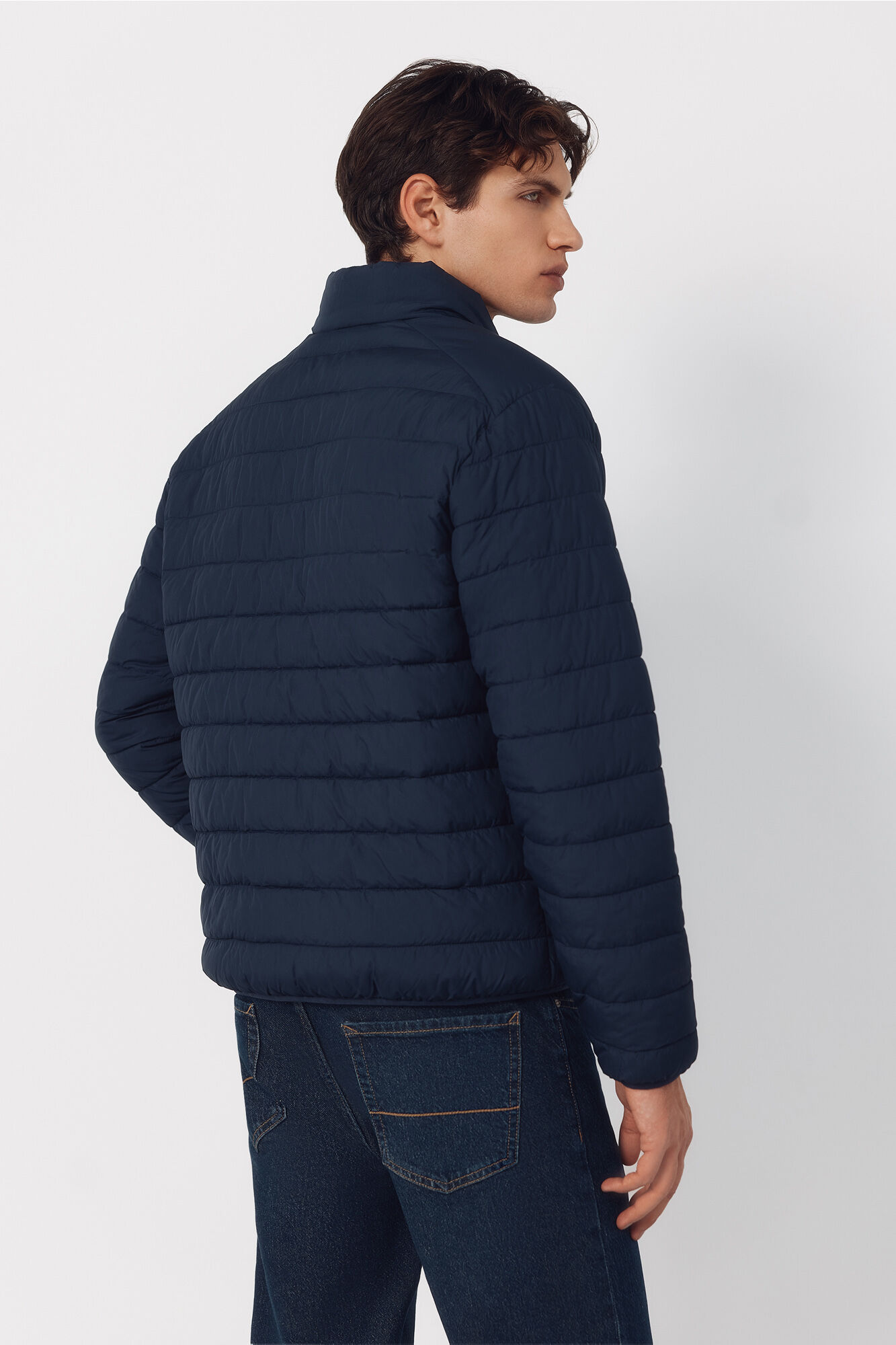 Cortefiel Ultra-light quilted jacket Navy