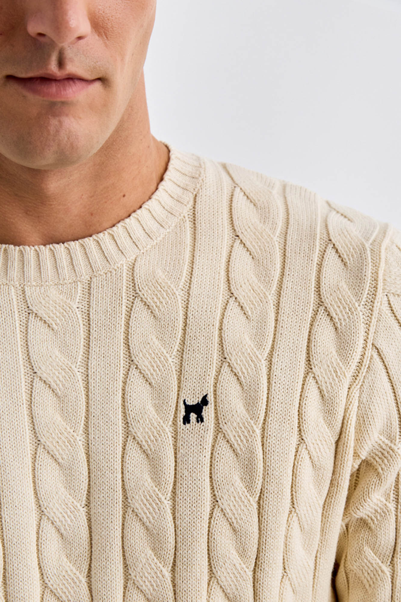 Williot Camisola tran&ccedil;ado Tostado