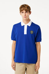 Lacoste Camisa polo piqu&eacute; de algod&atilde;o Azul