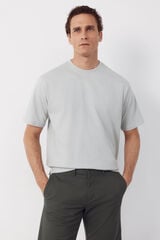 Cortefiel Plain T-shirt Grey