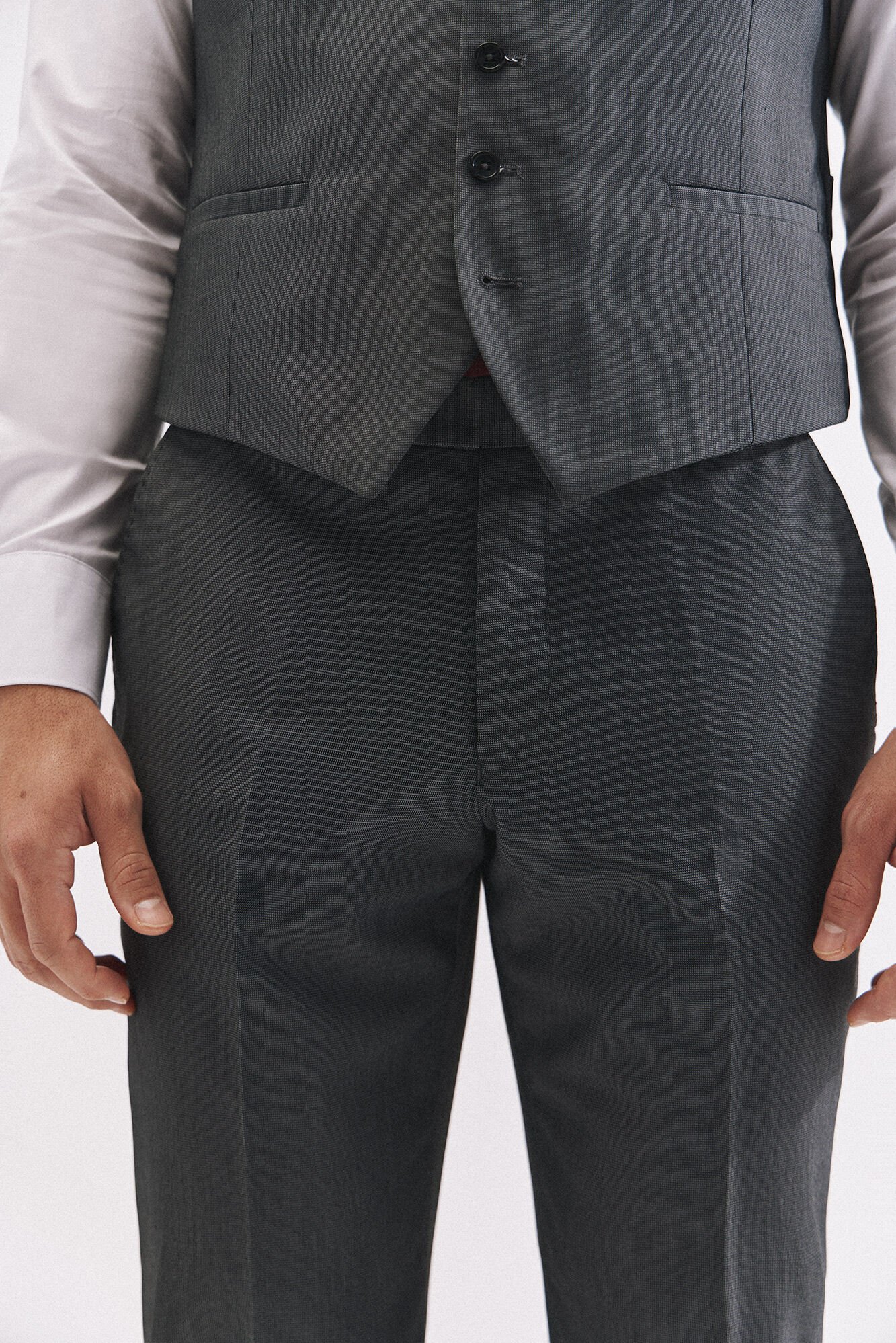 Cortefiel Structured trousers series xxi Dark grey