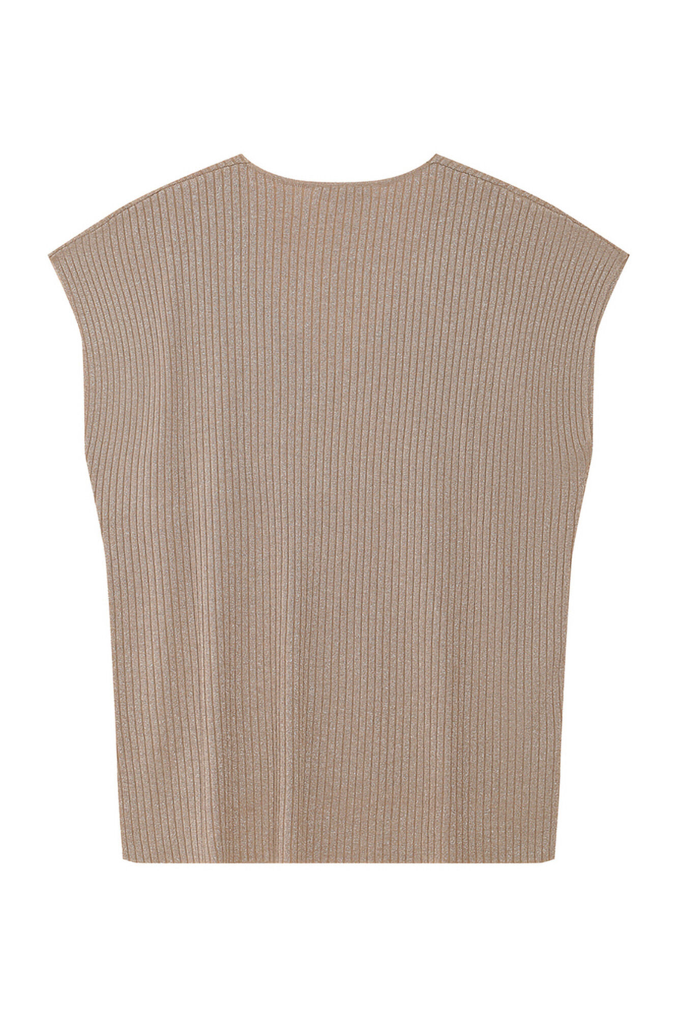 Grace & Mila Top de malha Lurex Dourado